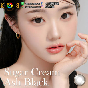 Lensrang Sugar Cream Monthly Ash Black 슈가크림 애쉬 블랙